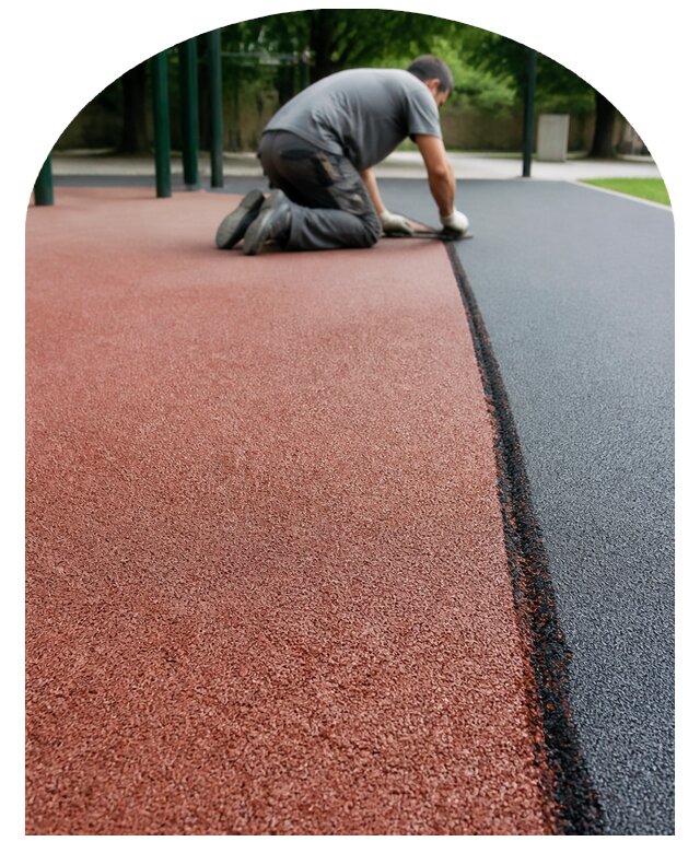 Резиновое покрытие в Алапаевске по цене от 3319 руб. | Метпроект-Лпв